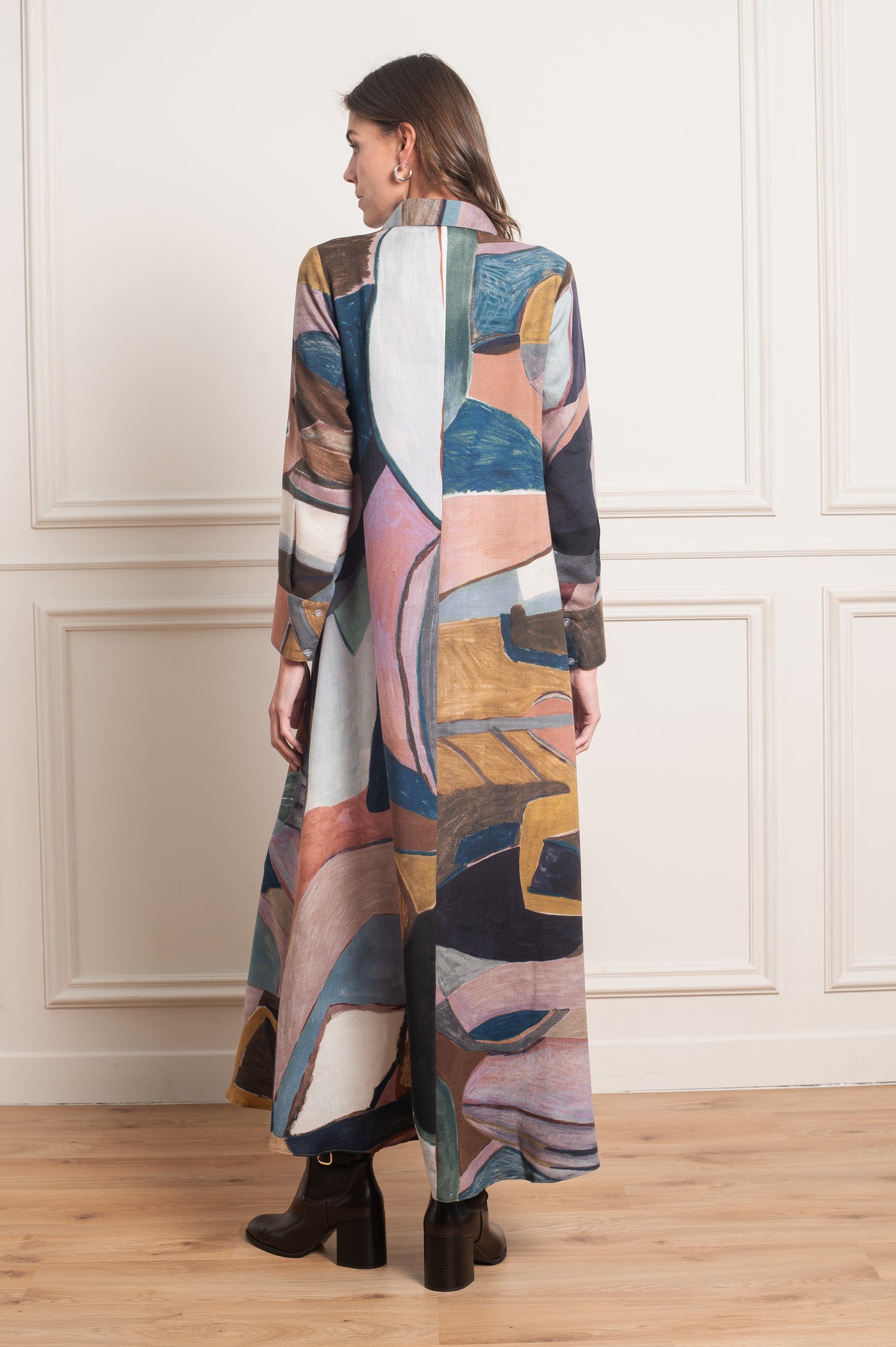 Artistical Shirt Dress