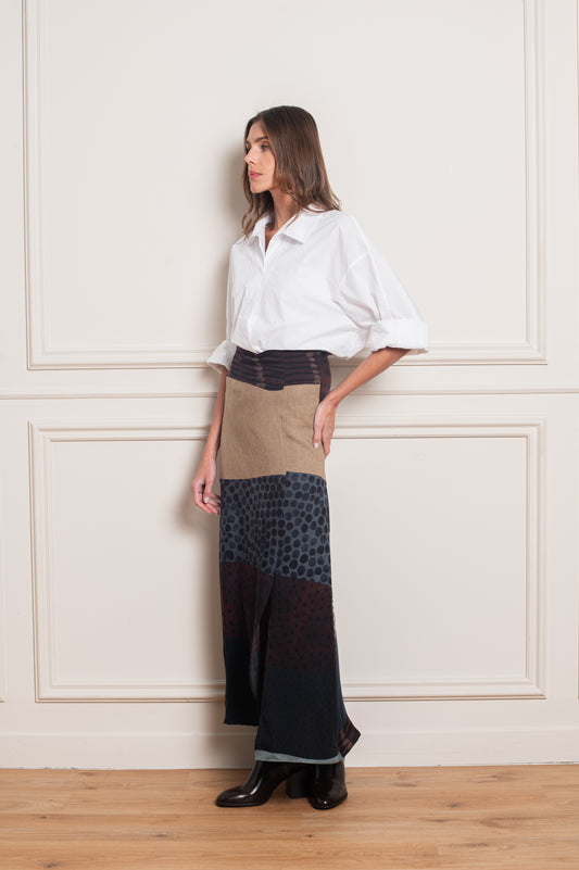 Polka Dots Maxi Skirt