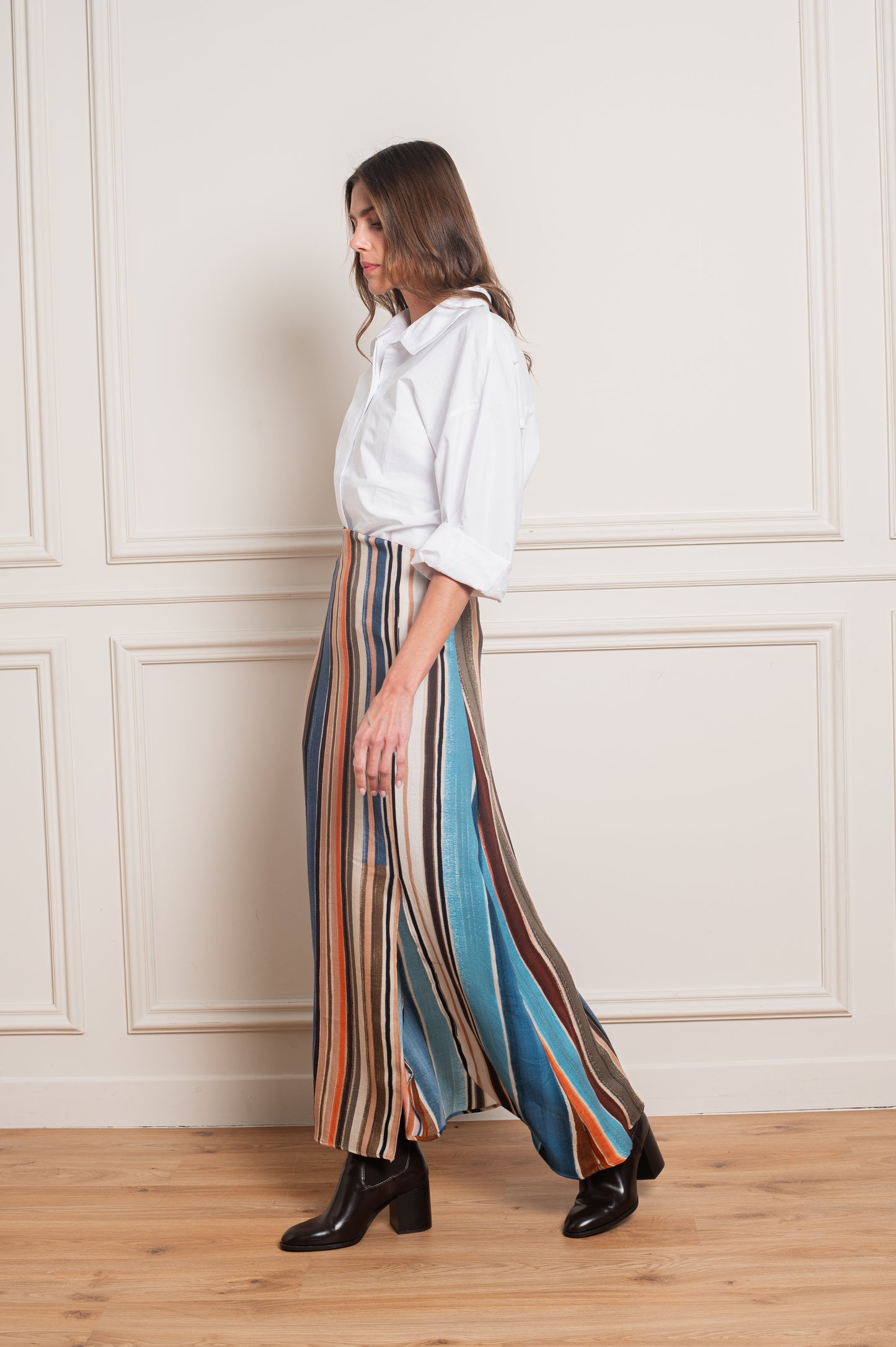Striped Maxi Skirt