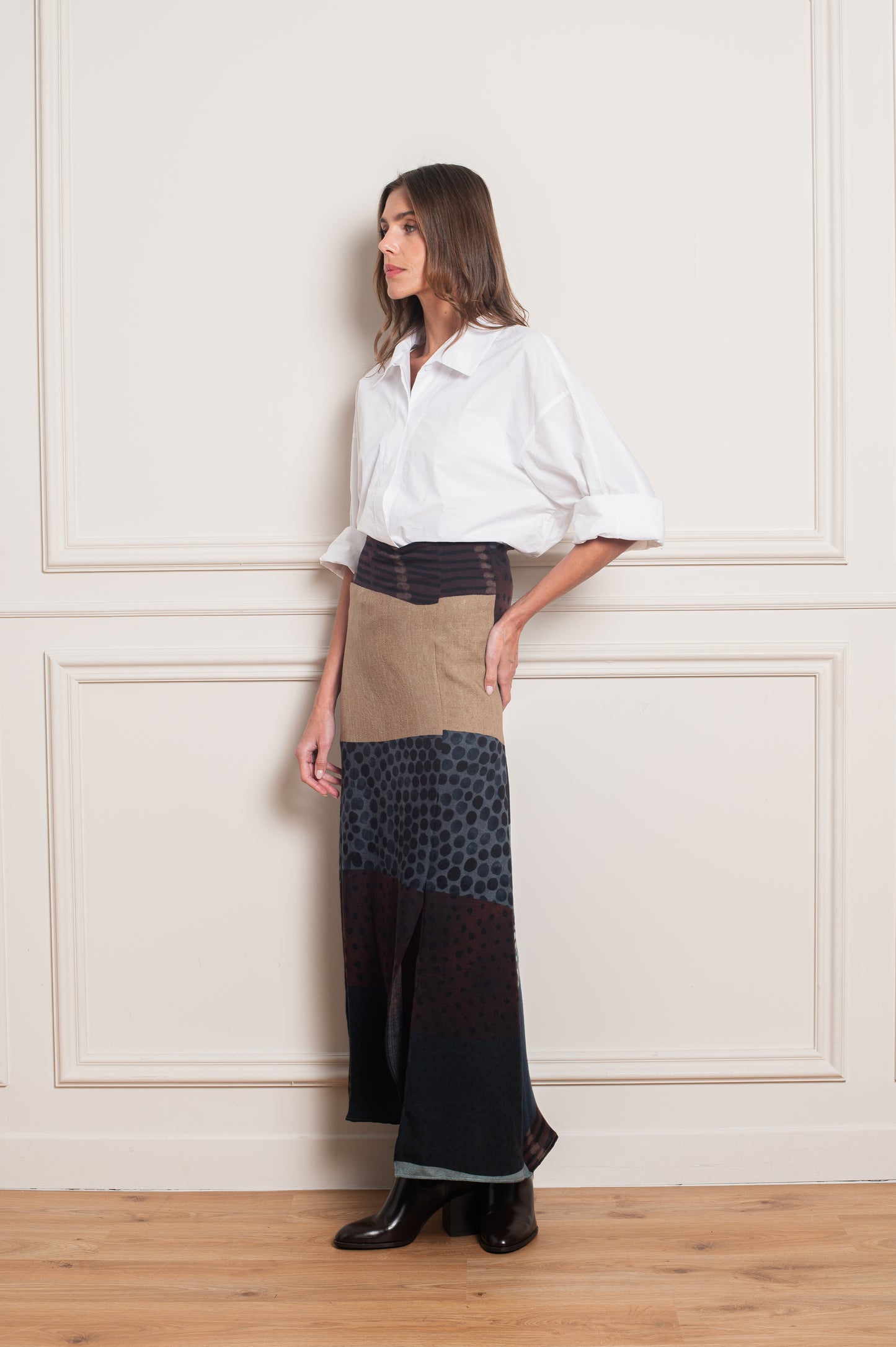 Polka Dots Maxi Skirt