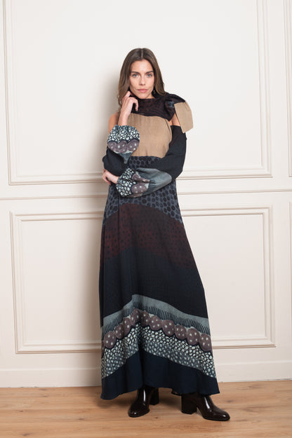 Off-Shoulder Polka Dots Dress