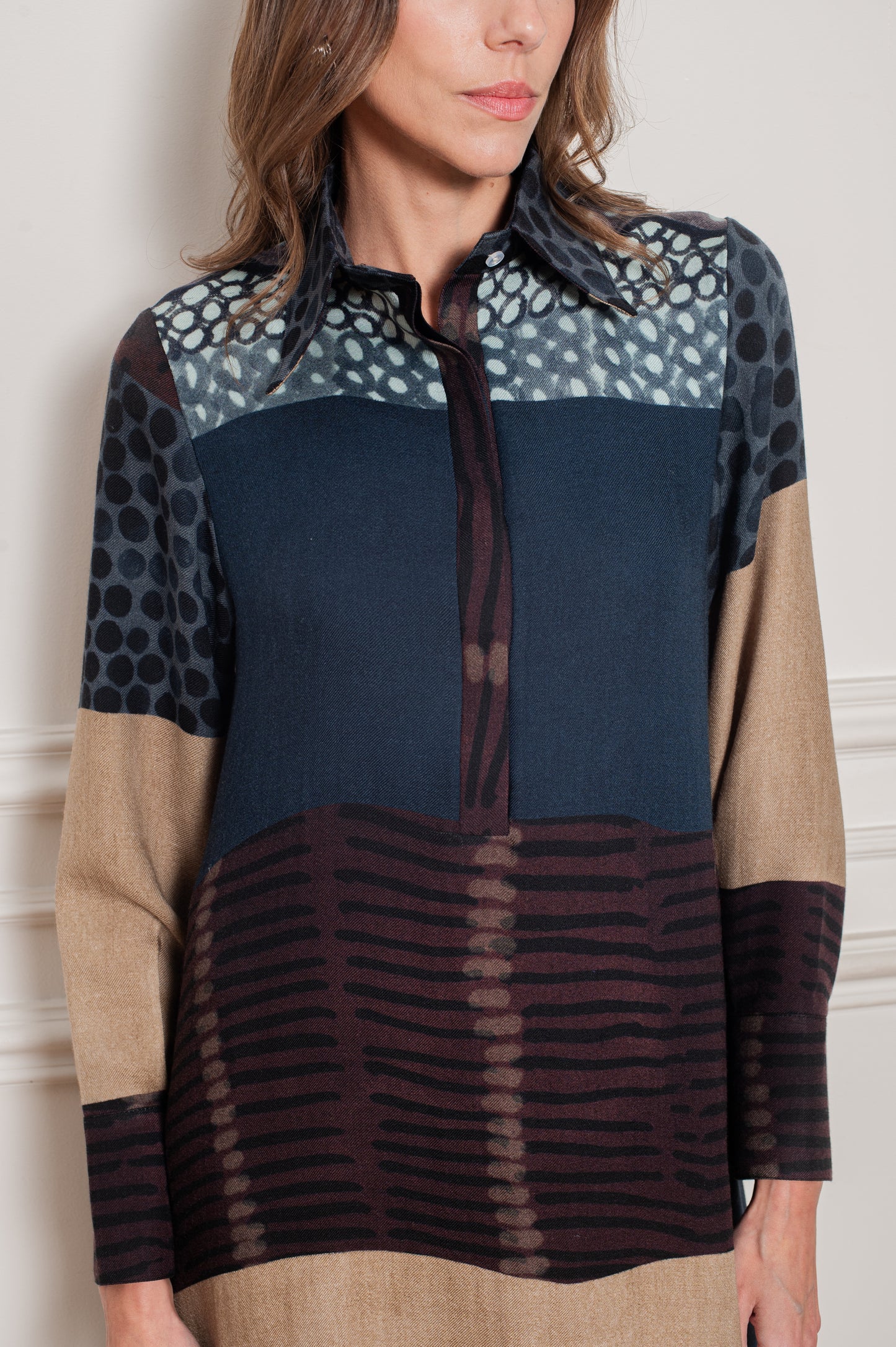 Polka Dots Shirt Dress