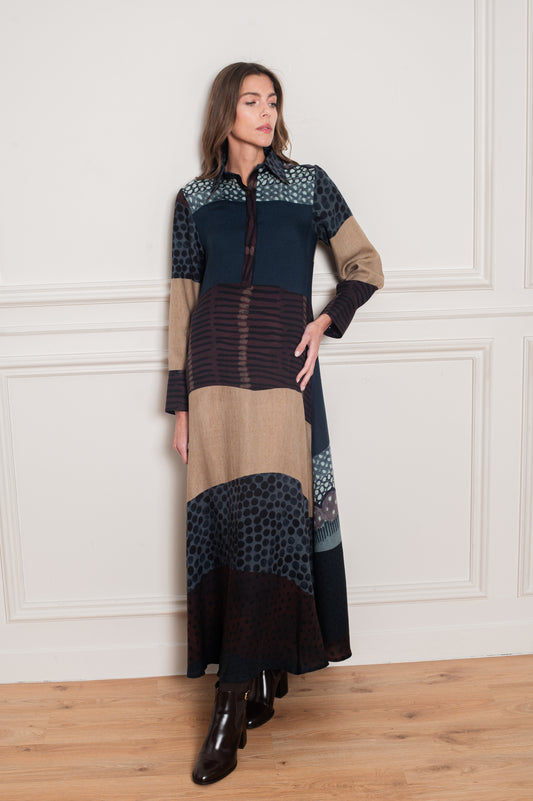 Polka Dots Shirt Dress